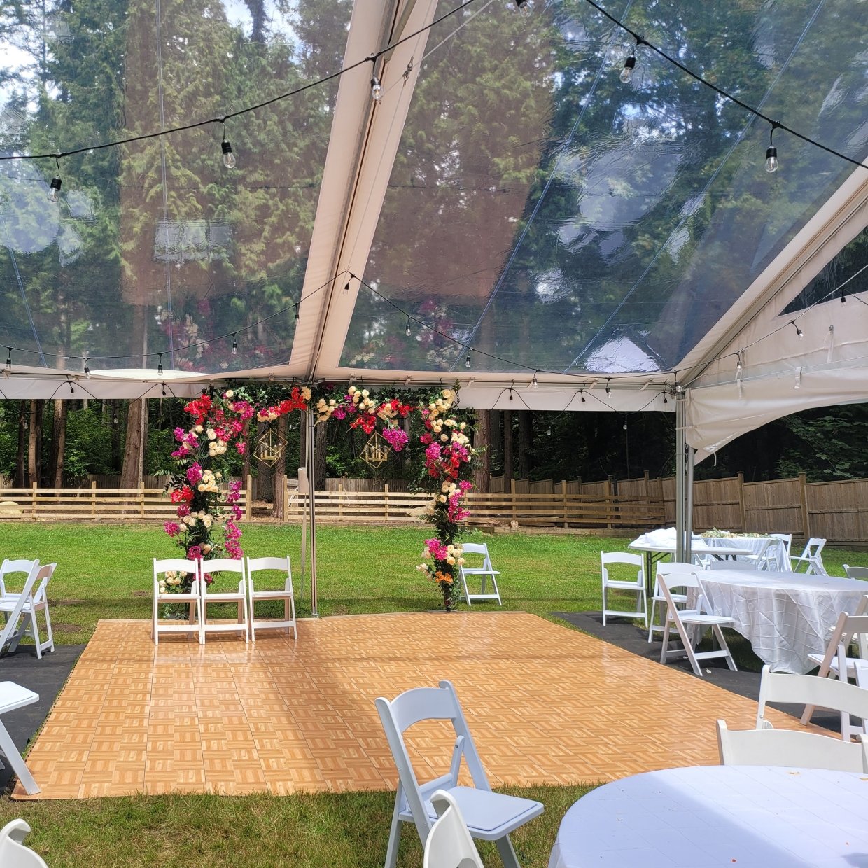 DANCE FLOOR VINTAGE TENT RENTAL SURREY