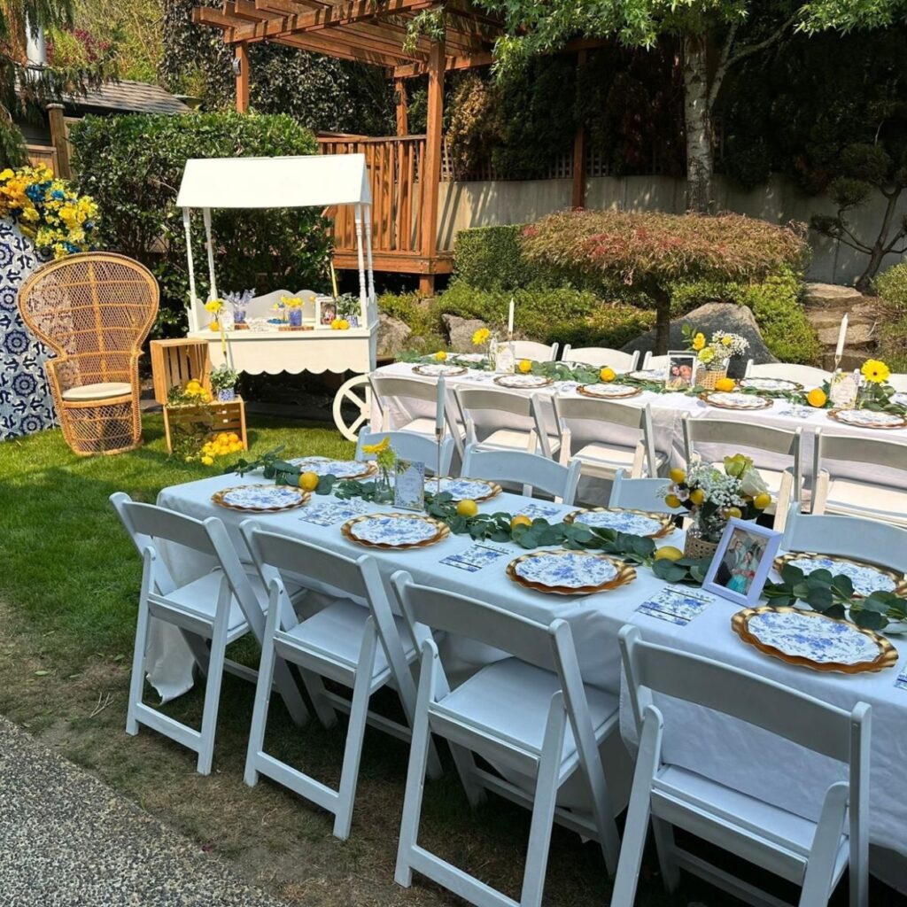 TABLES AND CHAIRS VINTAGE TENT RENTALS SURREY